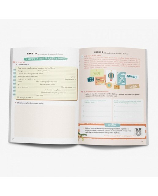 Mi cuaderno de verano RUBIO. 7-8 años (Tapa blanda) 4