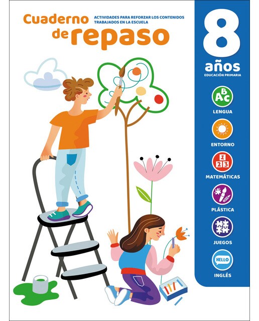 CUADERNO DE REPASO LUMINISCENTE 8 AÑOS