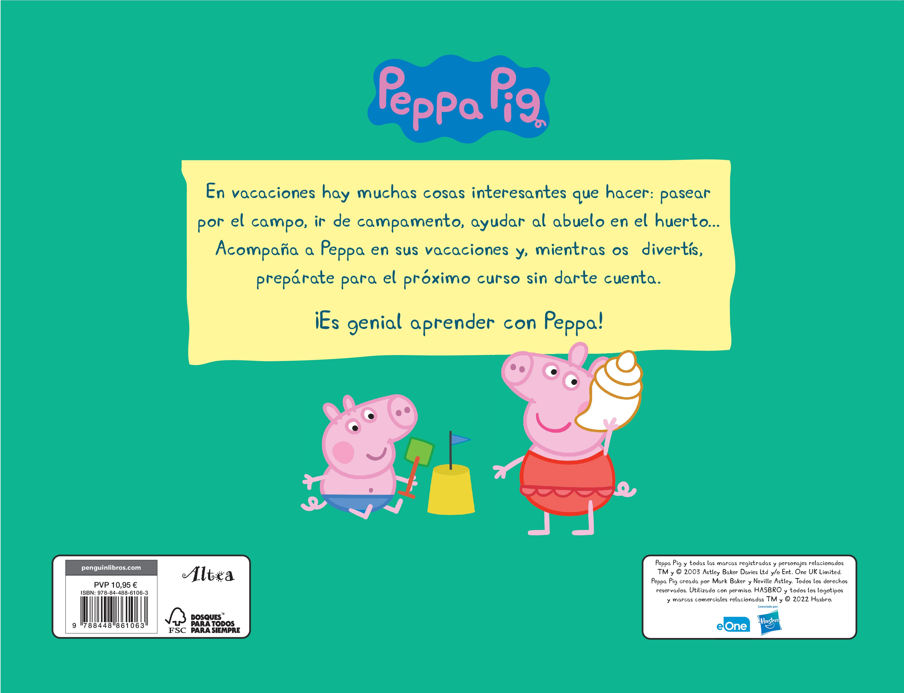 Peppa Pig. Cuaderno de vacaciones - Empiezo Infantil (5 años): Con fichas didácticas  (Tapa blanda) 2