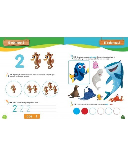 Animales Disney. Cuaderno de vacaciones (3-4 años) (Disney. Cuaderno de vacaciones): Observación · Grafismo · Motricidad · Lógica  (Tapa blanda) 4