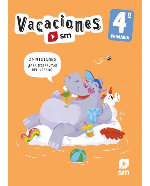 Portada de Vacaciones. 4 Primaria.