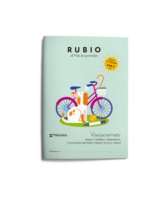Portada de Vacaciones RUBIO (2.º de Primaria).