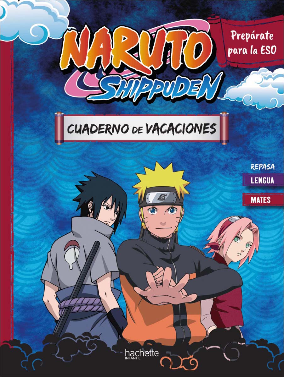 Imagem 0 de Cuaderno de vacaciones Naruto Shippuden. Prepárate para la ESO: repasa Lengua y Mates (Capa mole)