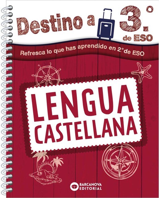 Portada de Destino a 3º de ESO. Lengua castellana.