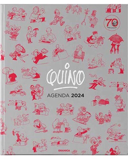 Quino 2024 Agenda Encuadernada gris