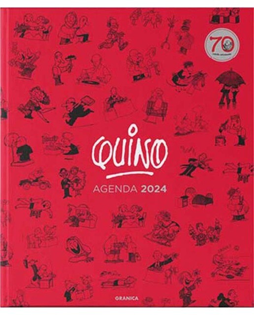 Quino 2024 Agenda Encuadernada roja
