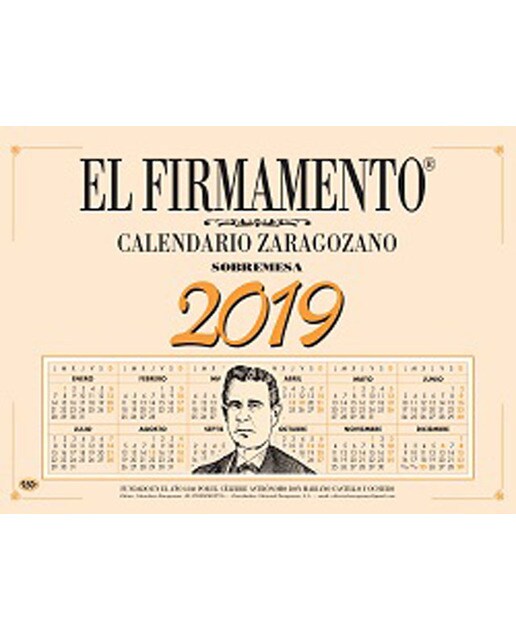 Calendario Zaragozano De Sobremesa 2019 1