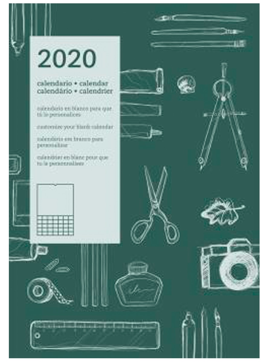 2020 calendario pared diy internacional 2