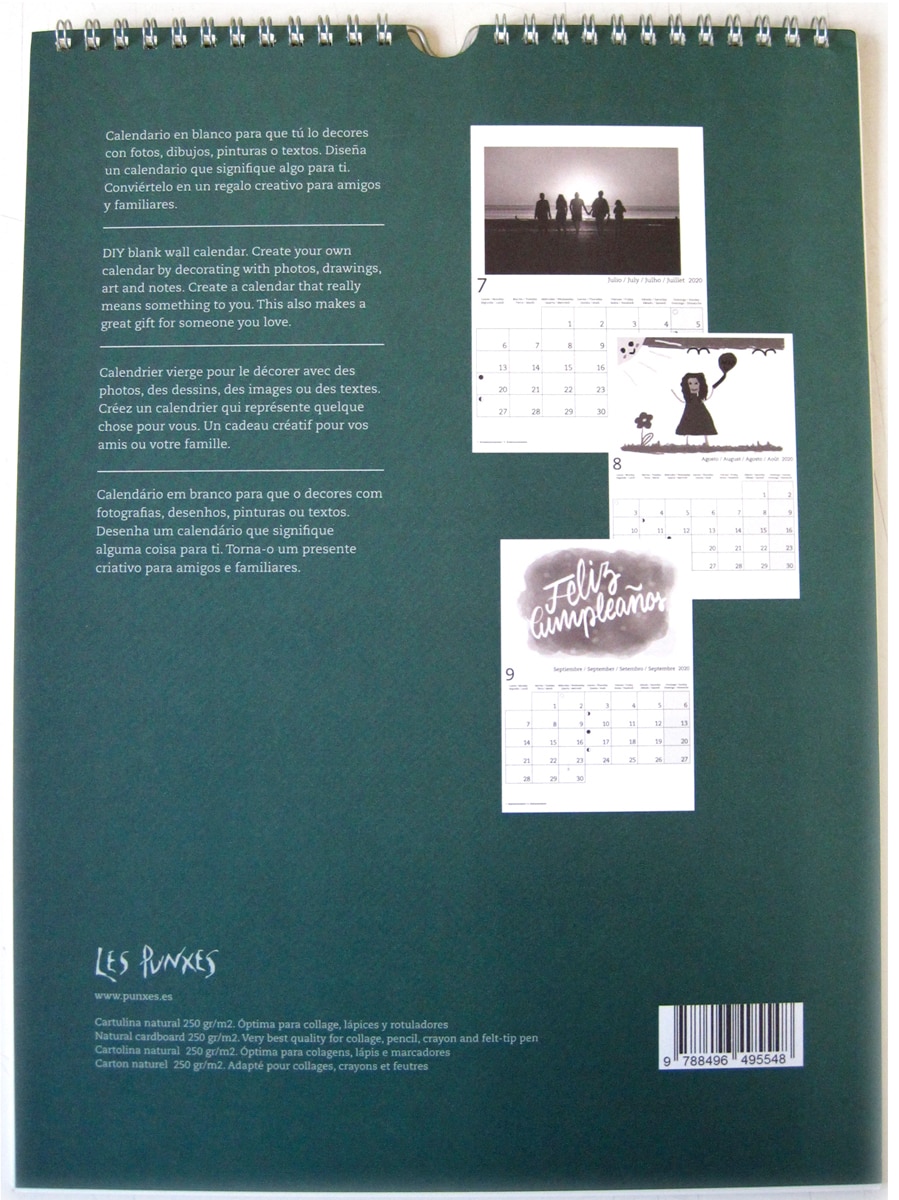 2020 calendario pared diy internacional 4