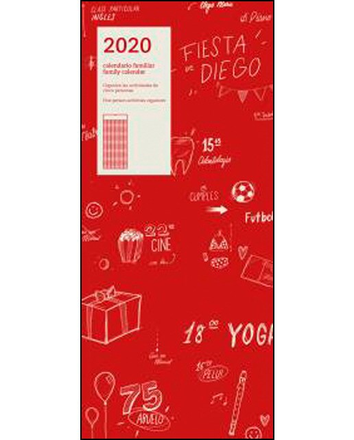 2020 Calendario Pared Family
