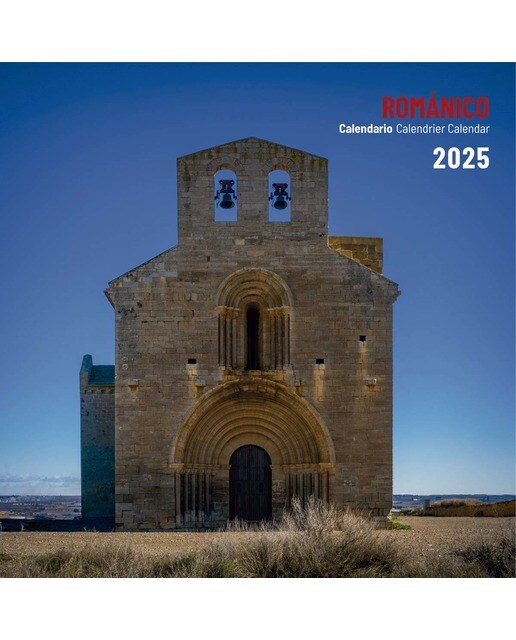Calendario pared románico 2025