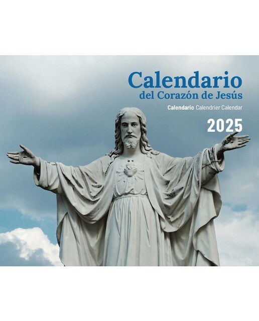 Calendario pared con faldillas sagrado corazón 202