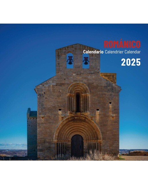 Calendario mesa románico 2025