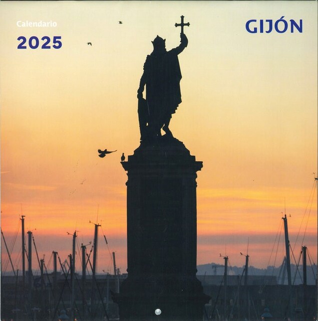 Imagen 0 de Calendario 2025 pared gijon 29x29cm