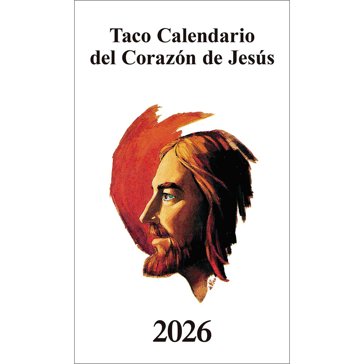 Taco Calendario del Corazón de Jesús - Clásico con imán - 2026 (Capa mole) 1