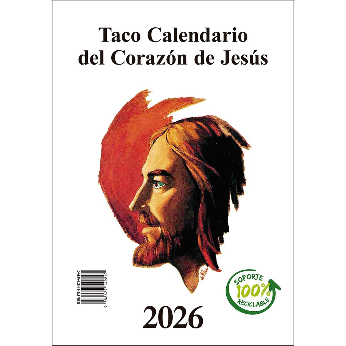 Taco Calendario del Corazón de Jesús - Grande - 2026 (Capa mole) 1