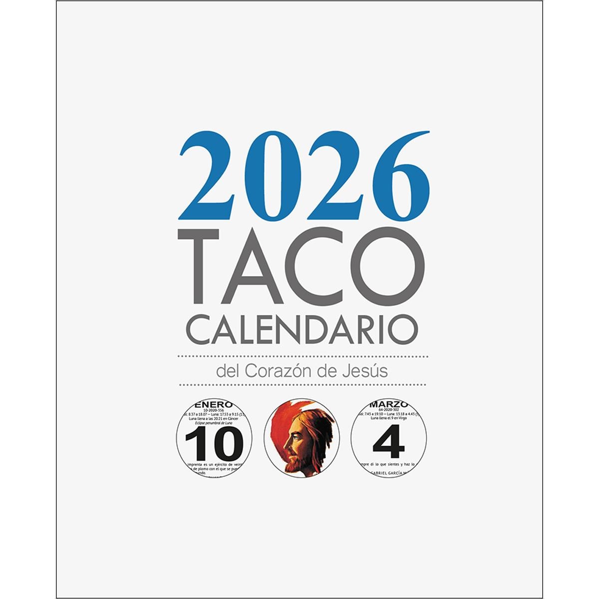 Taco Calendario del Corazón de Jesús - Mesa Sgdo. Corazón - 2026 (Capa mole) 1