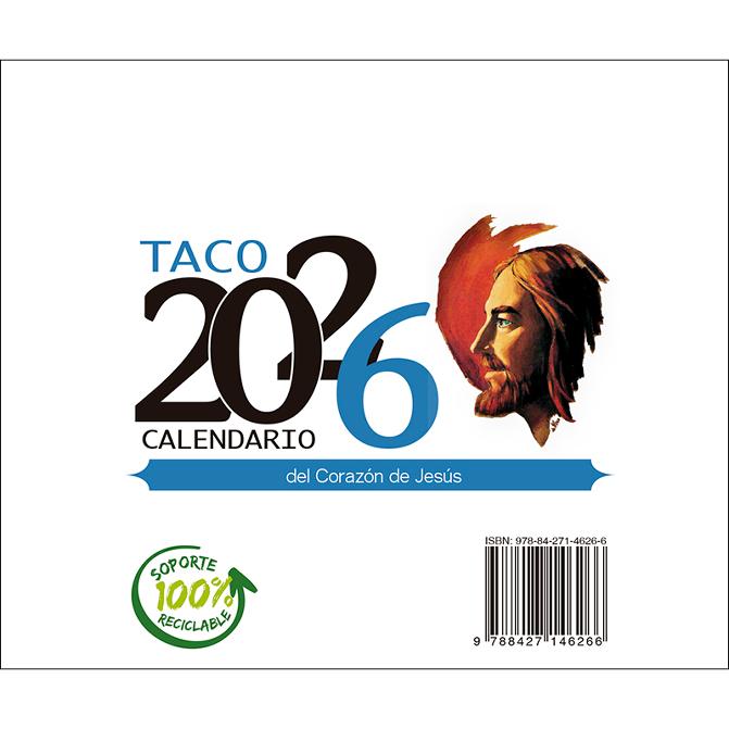 Taco Calendario del Corazón de Jesús - Notas con soporte - 2026 (Capa mole) 1