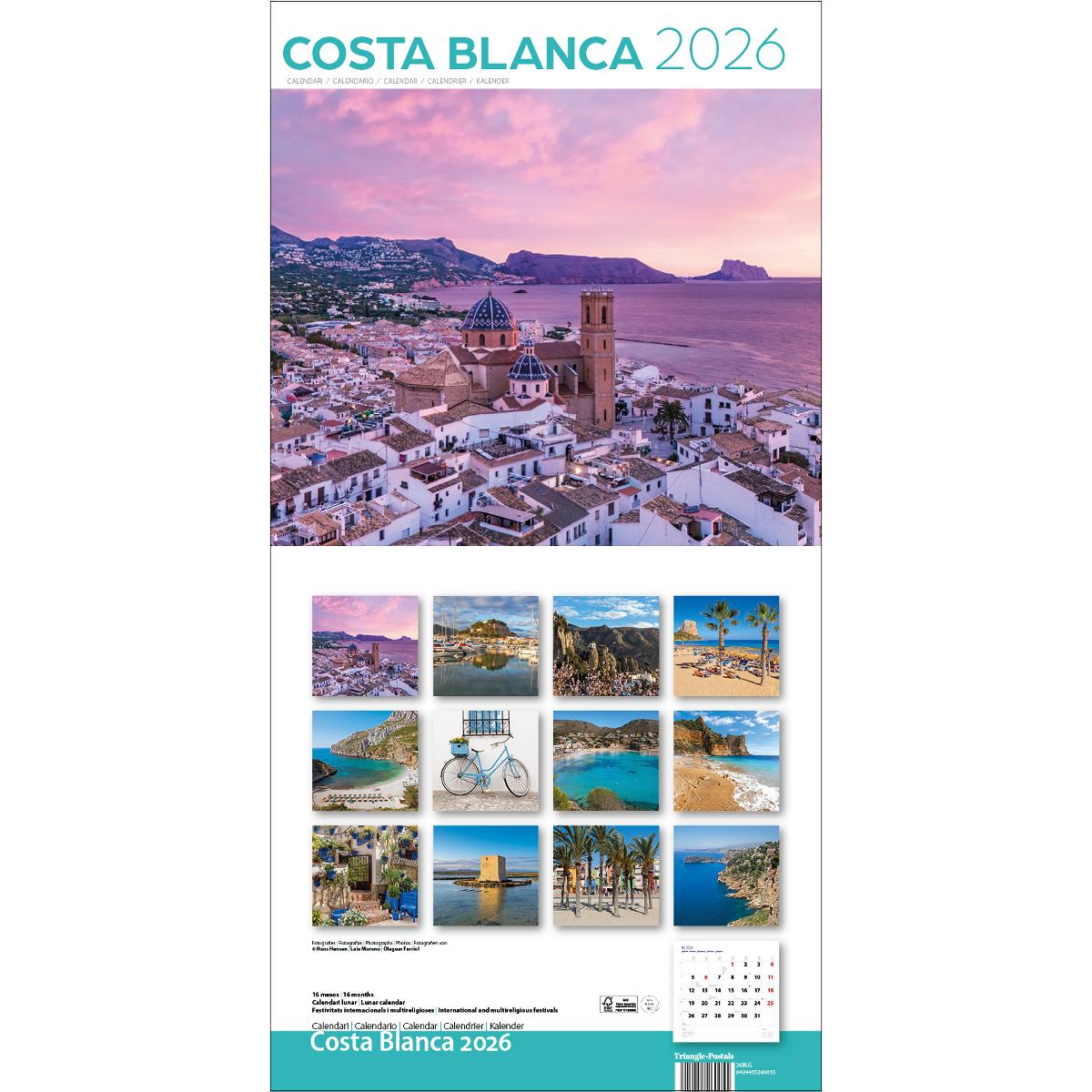 Cal.2026 pared (30x30 cm) costa blanca 1