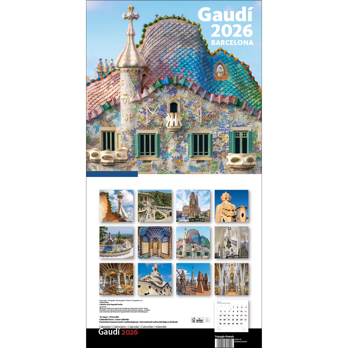 Cal.2026 pared (30x30 cm) gaudí-1 a (batllo) 1