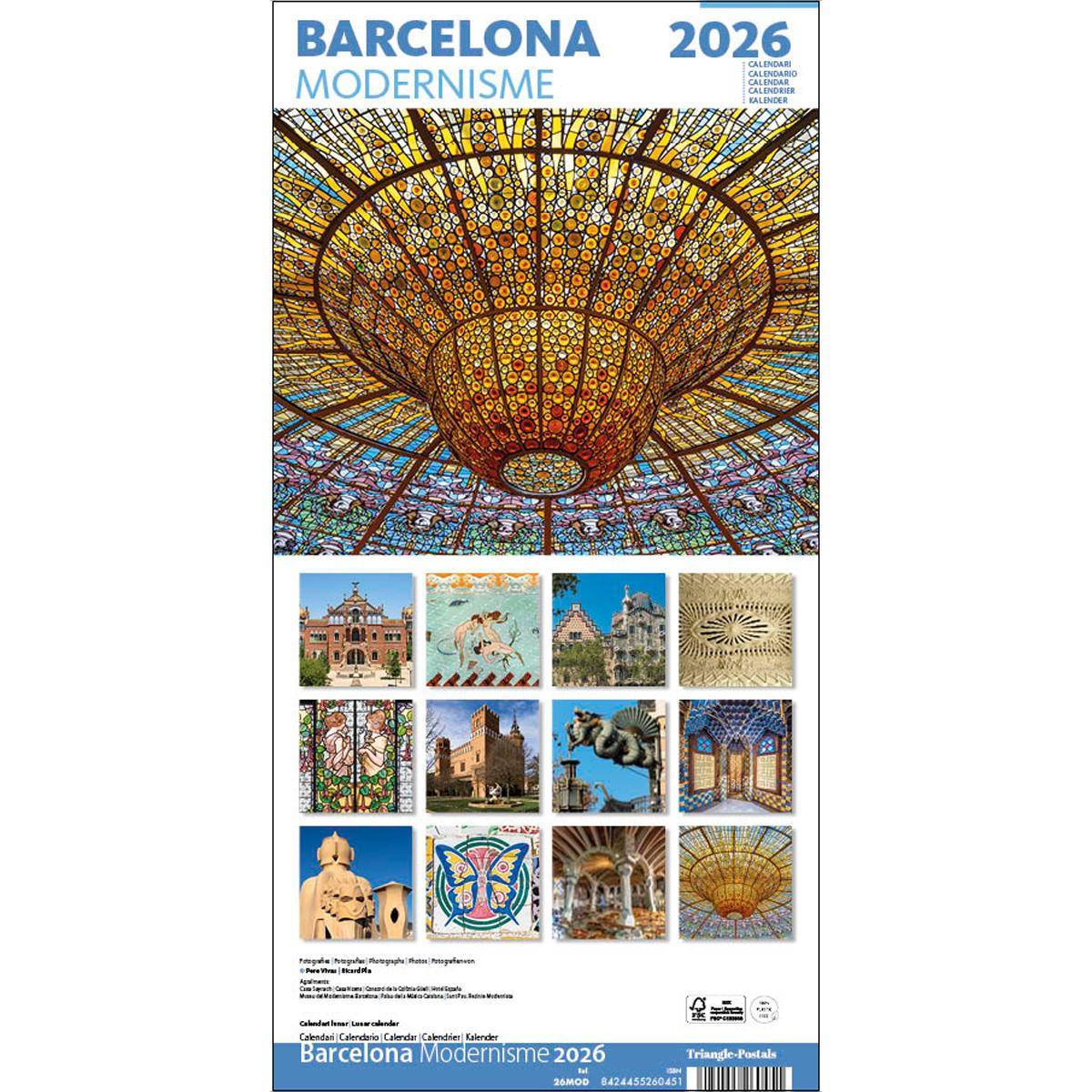 Cal.2026 pared (16x16 cm) modernisme 1
