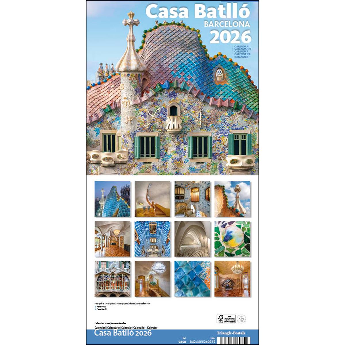 Cal.2026 pared (16x16 cm) casa batllo 1