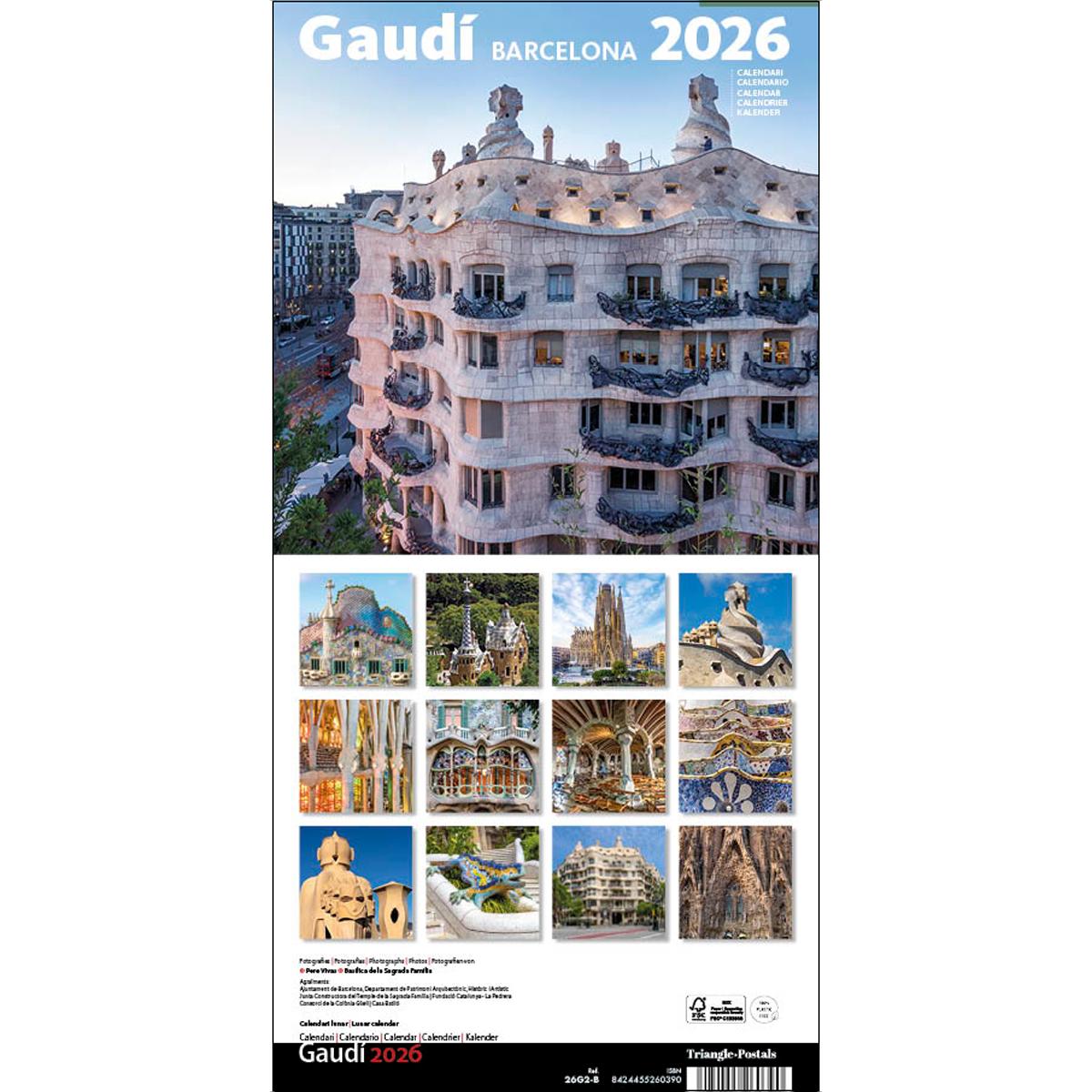 Cal.2026 pared (16x16 cm) gaudí-2 b (pedrera) 1
