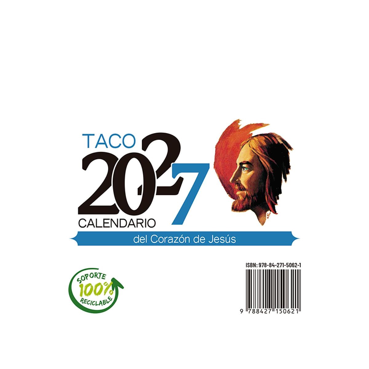 Taco calendario del corazon de jesus - n