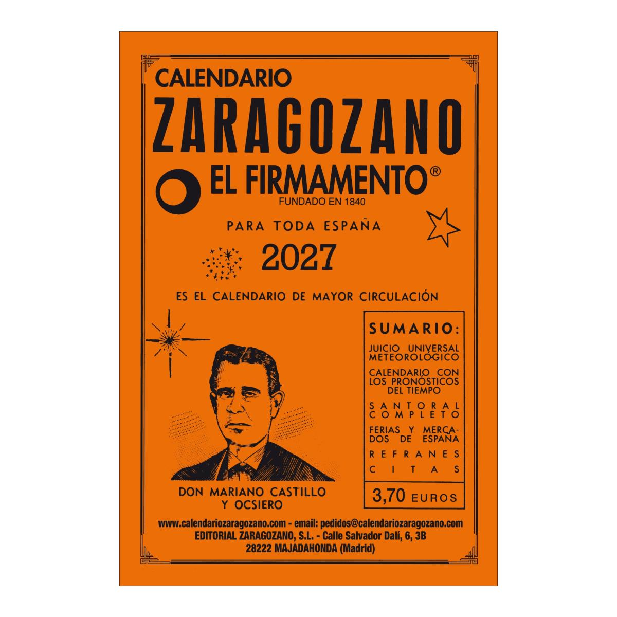 Imagen 1 de Calendario Zaragozano 2027 (Tapa blanda)