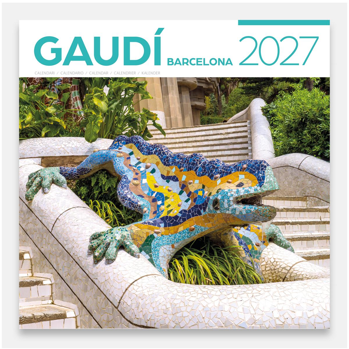 Imagen 1 de Cal. 2027 pared (30x30 cm) gaudi-2 a (dr