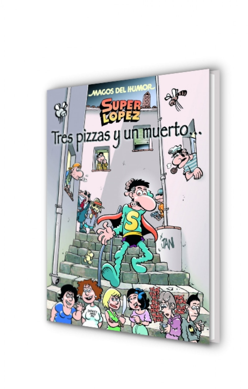 Superlópez. Tres pizzas y un muerto... (Magos del Humor 168) (Tapa dura) 2