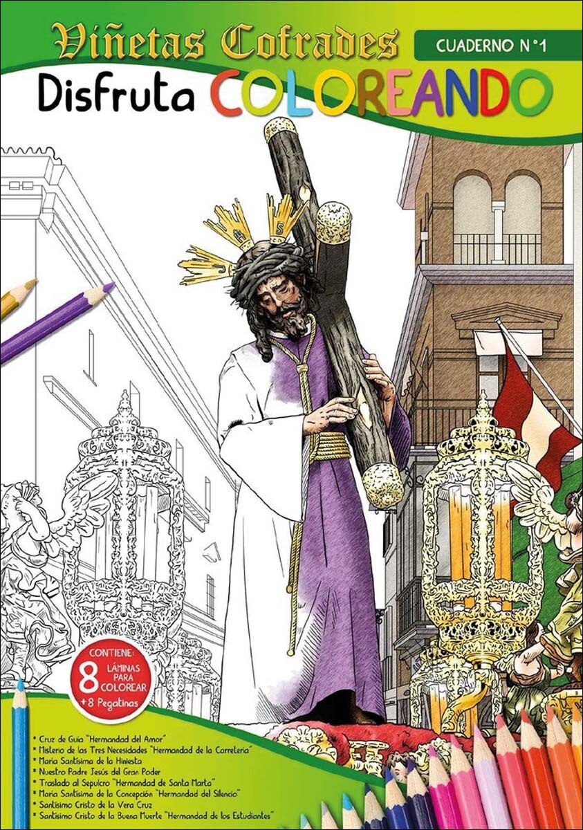 Imagen 0 de Disfruta coloreando viñetas cofrades 1
