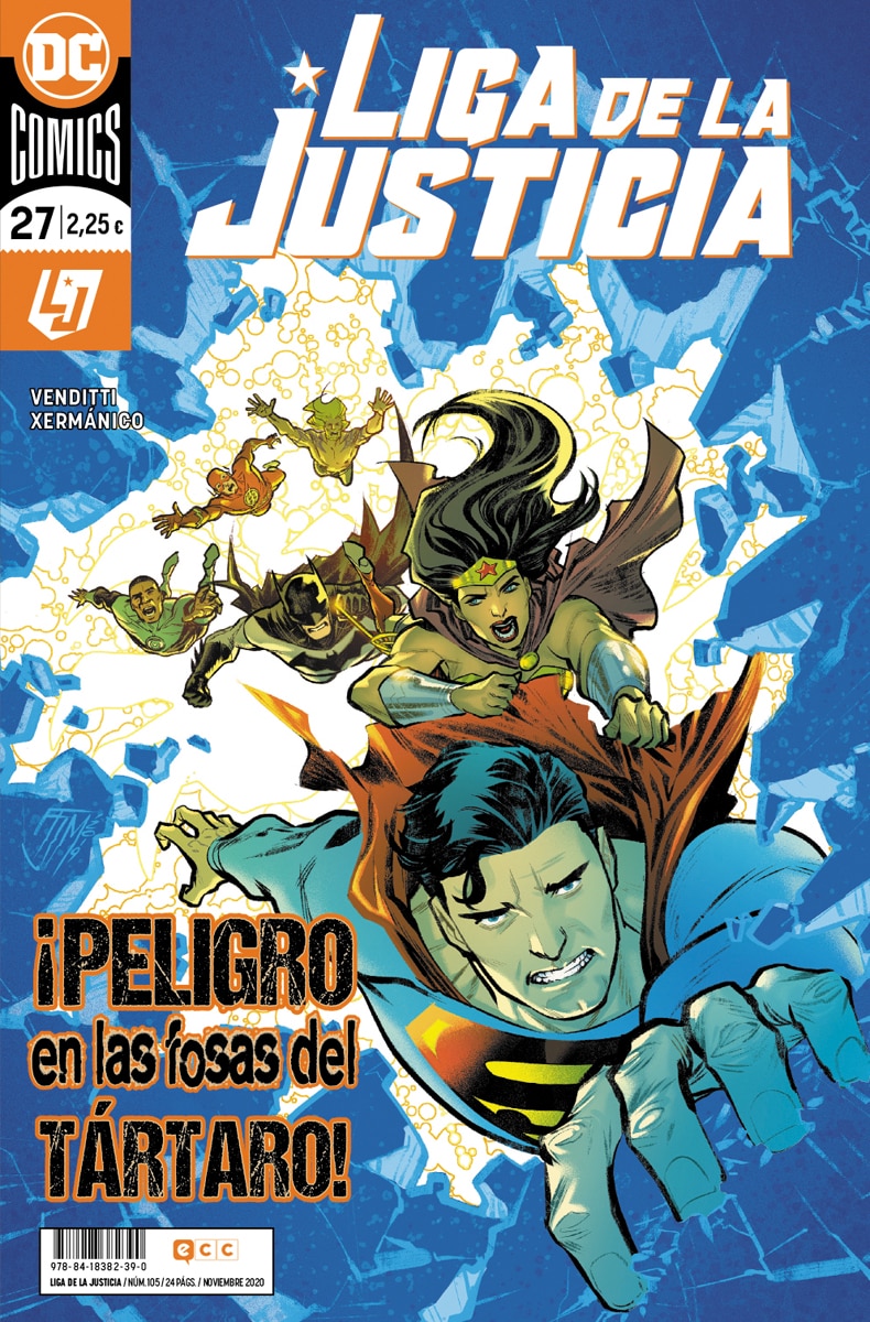 Liga de la Justicia núm. 105/ 27 (Capa mole) 1
