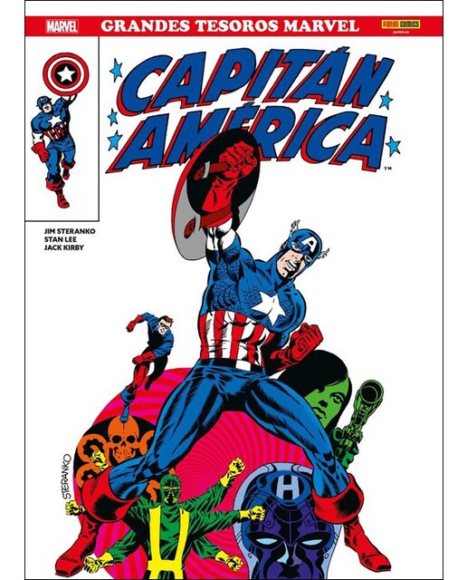 Imagen 0 de GRANDES TESOROS MARVEL CAPITÁN AMÉRICA DE JIM STERANKO  (Tapa blanda)