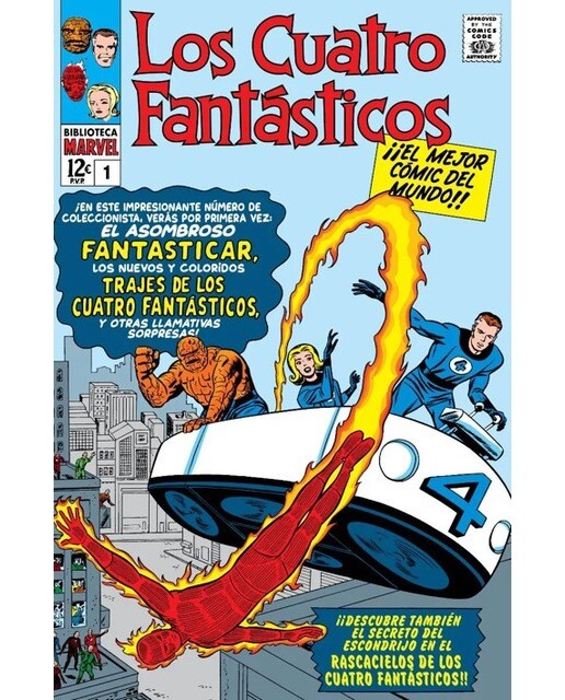 Imagen 0 de Biblioteca marvel los 4 fantásticos 1. 1961-62: fantastic four 1-6 usa  (Tapa blanda)