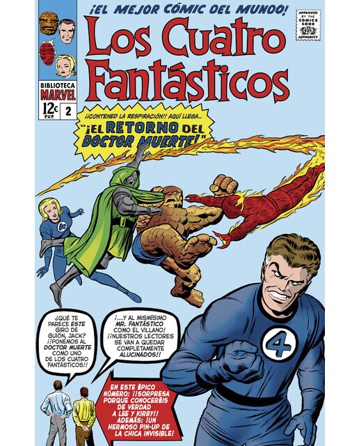 Imagen 1 de Biblioteca marvel los 4 fantásticos 2. 1962-63. fantastic four 6-11 usa  (Tapa blanda)