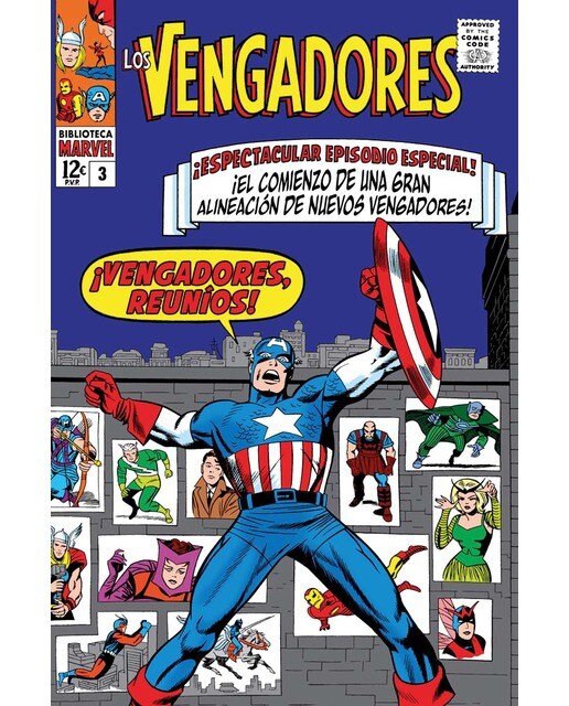 Imagen 1 de Biblioteca marvel los vengadores 3. 1965: the avengers 13-18 usa  (Tapa blanda)