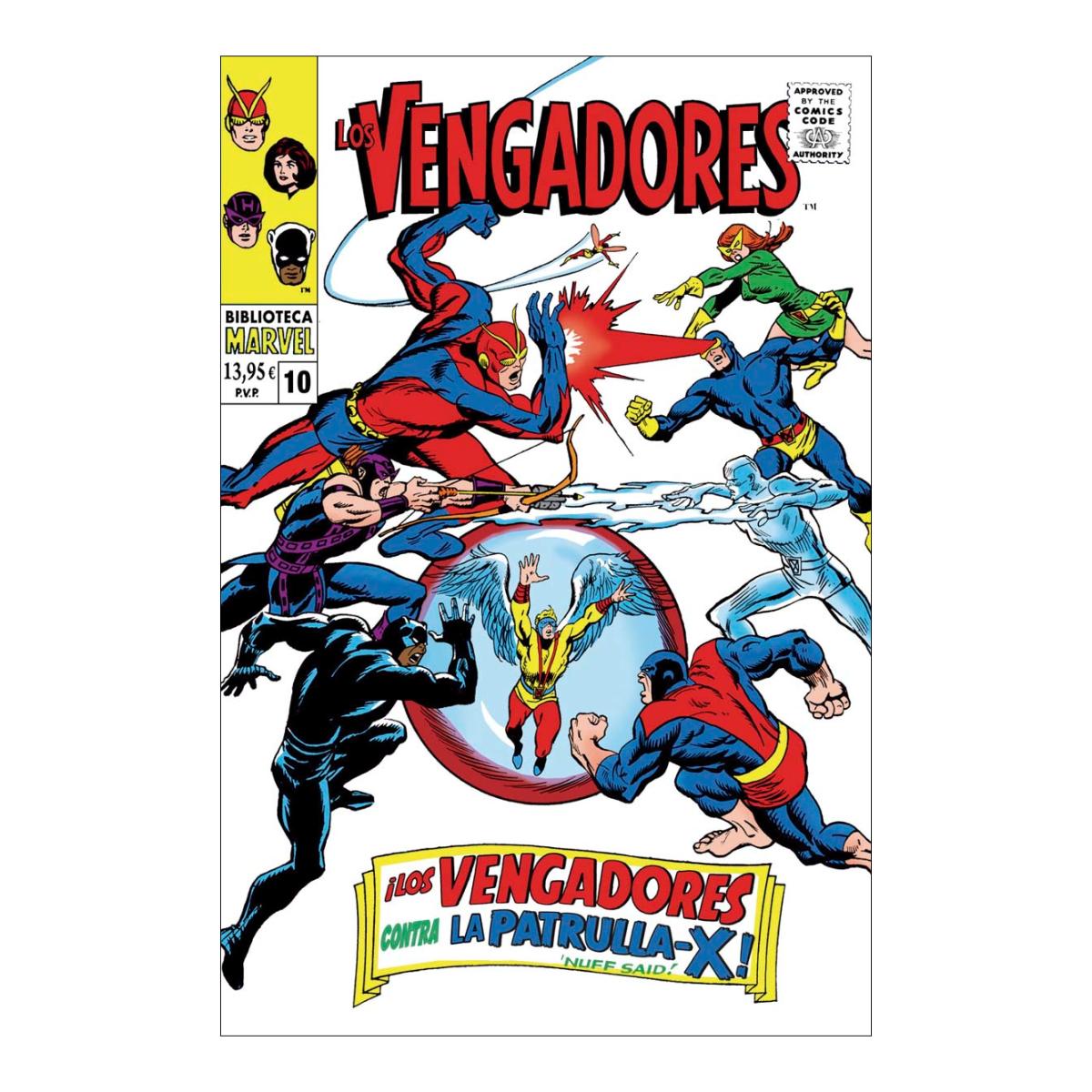 Biblioteca marvel los vengadores 10. 1968: the avengers 52-55, the x-men 45, marvel super-heroes 17, (Capa mole) 1