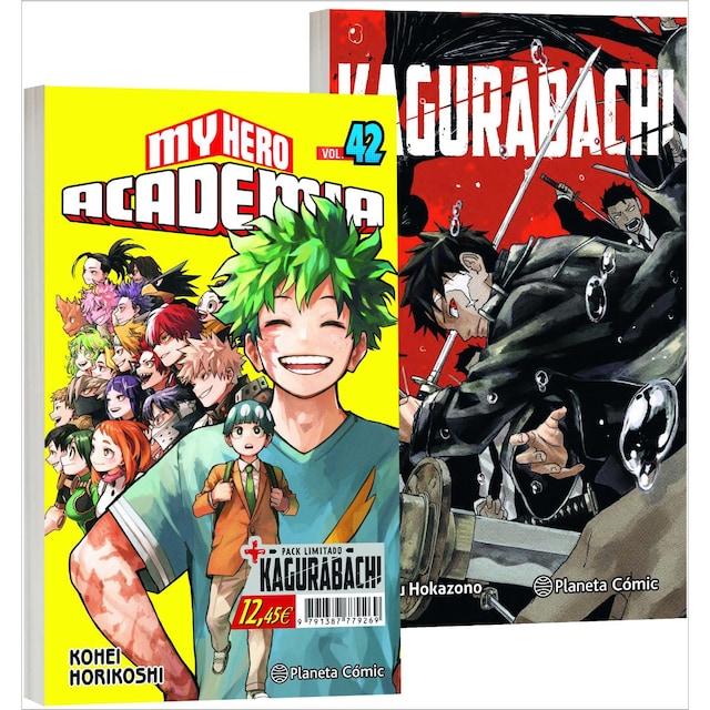 Imagen 0 de My Hero Academia nº 42 + Kagurabachi nº 01 (Pack especial)  (Tapa blanda con sobrecubierta)