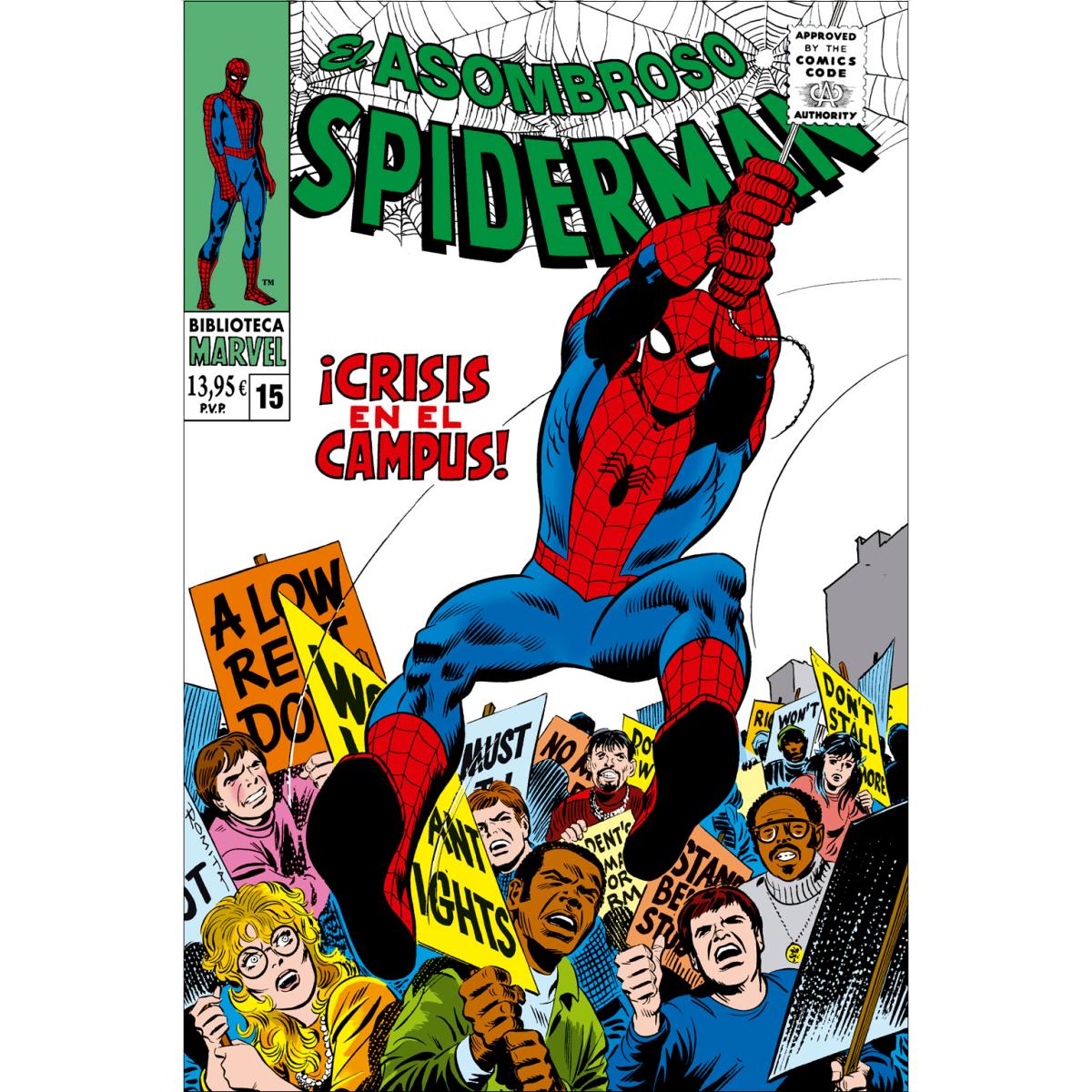 Biblioteca marvel el asombroso spiderman 15. 1968-69: the amazing spider-man 68-70, the spectacular (Capa mole) 1