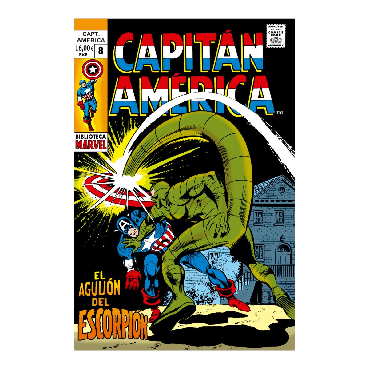 Imagen 1 de Capitán América 8. 1969-1970. El aguijón del escorpión (Tapa blanda)