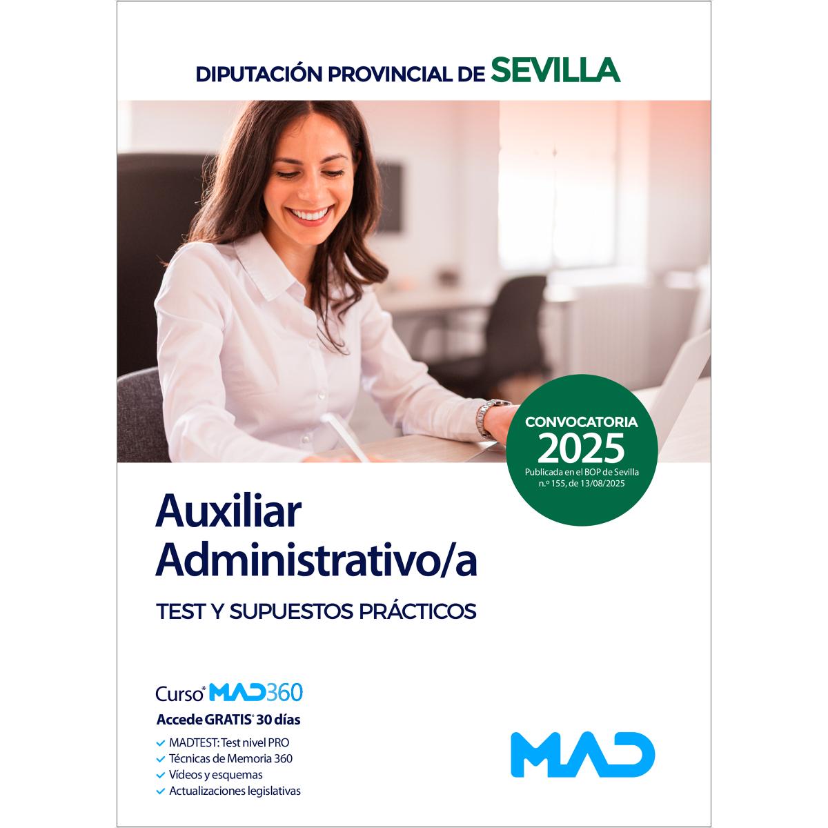 Auxiliar administrativo.Test y supuestos práctico