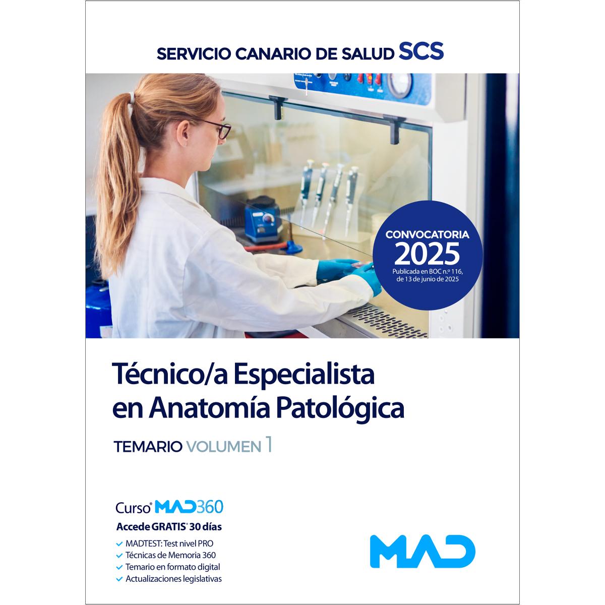 Técnico-a especialista en anatomía patológica.Tem