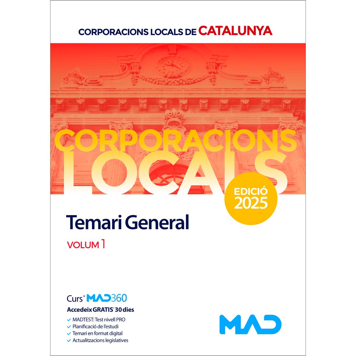 Corporacions locals de catalunya.Temari general v