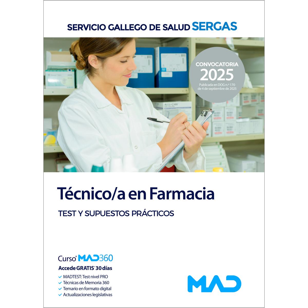 Técnico-a en farmacia.Test y supuestosprácticos