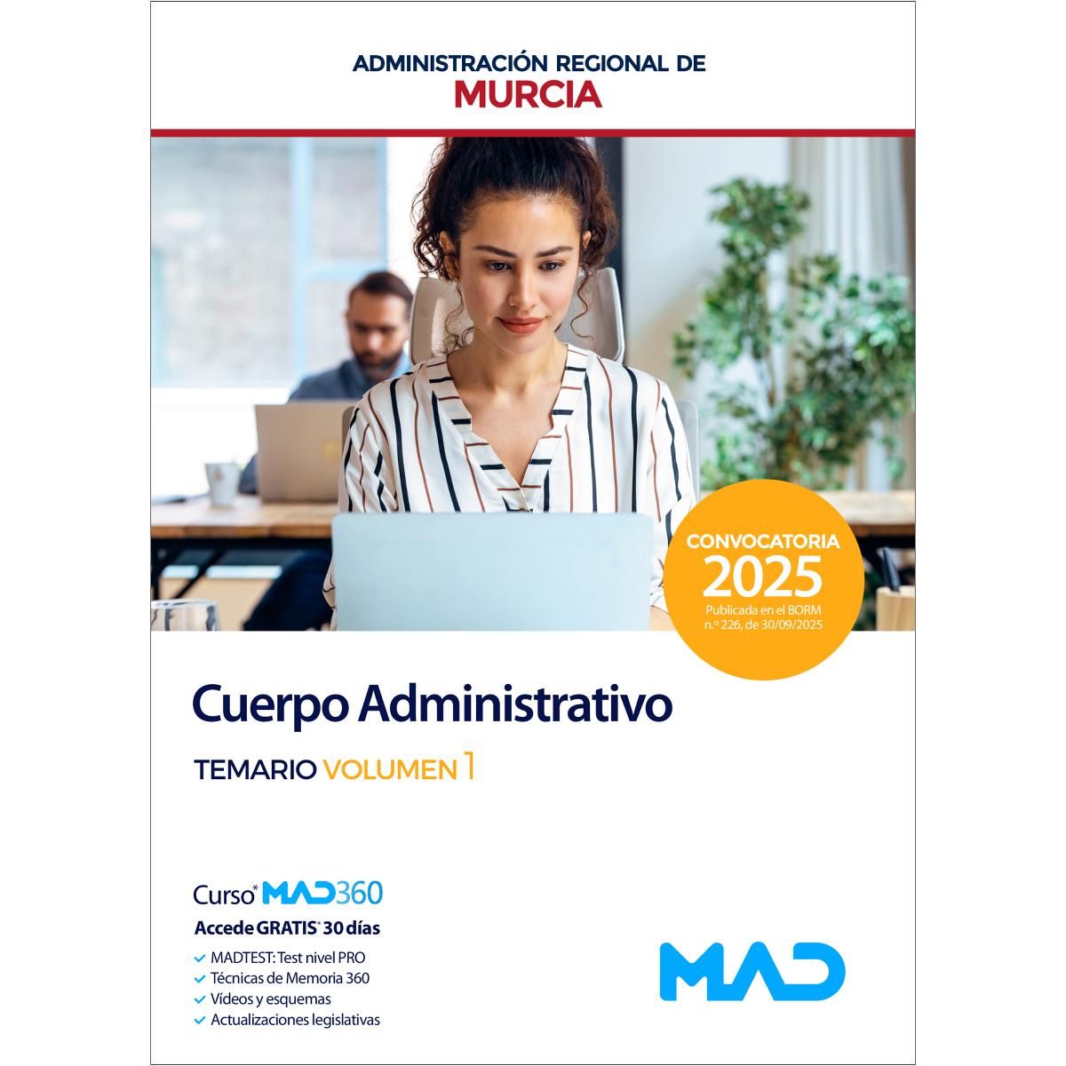 Cuerpo administrativo.Temario volumen 1.Comunida