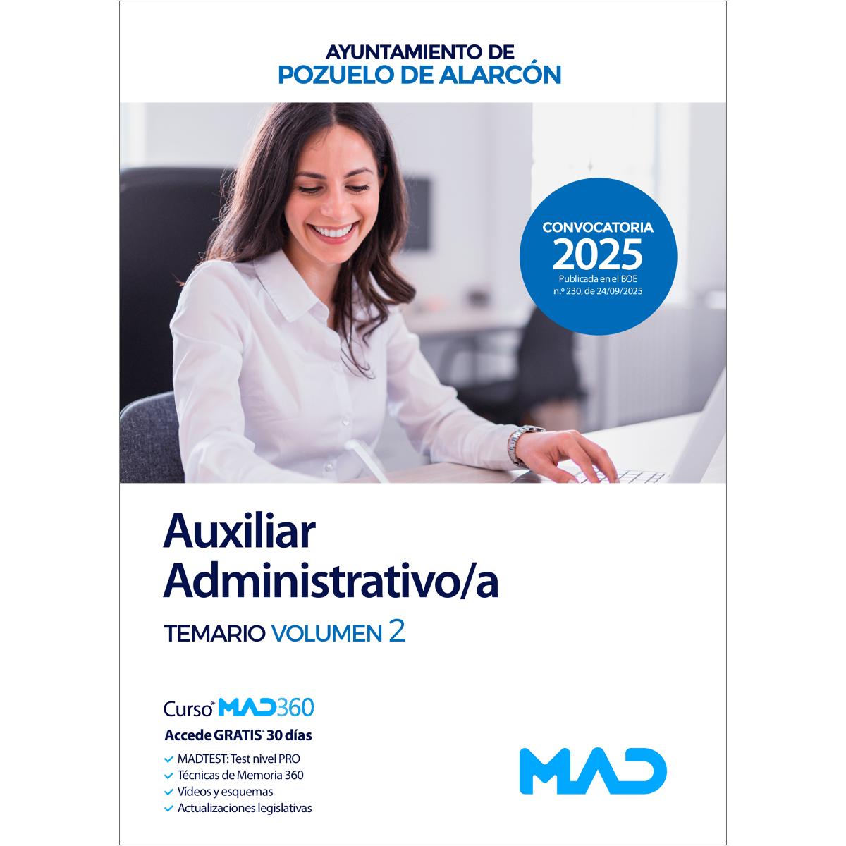 Auxiliar administrativo-a.Temario volumen 2.Ayun
