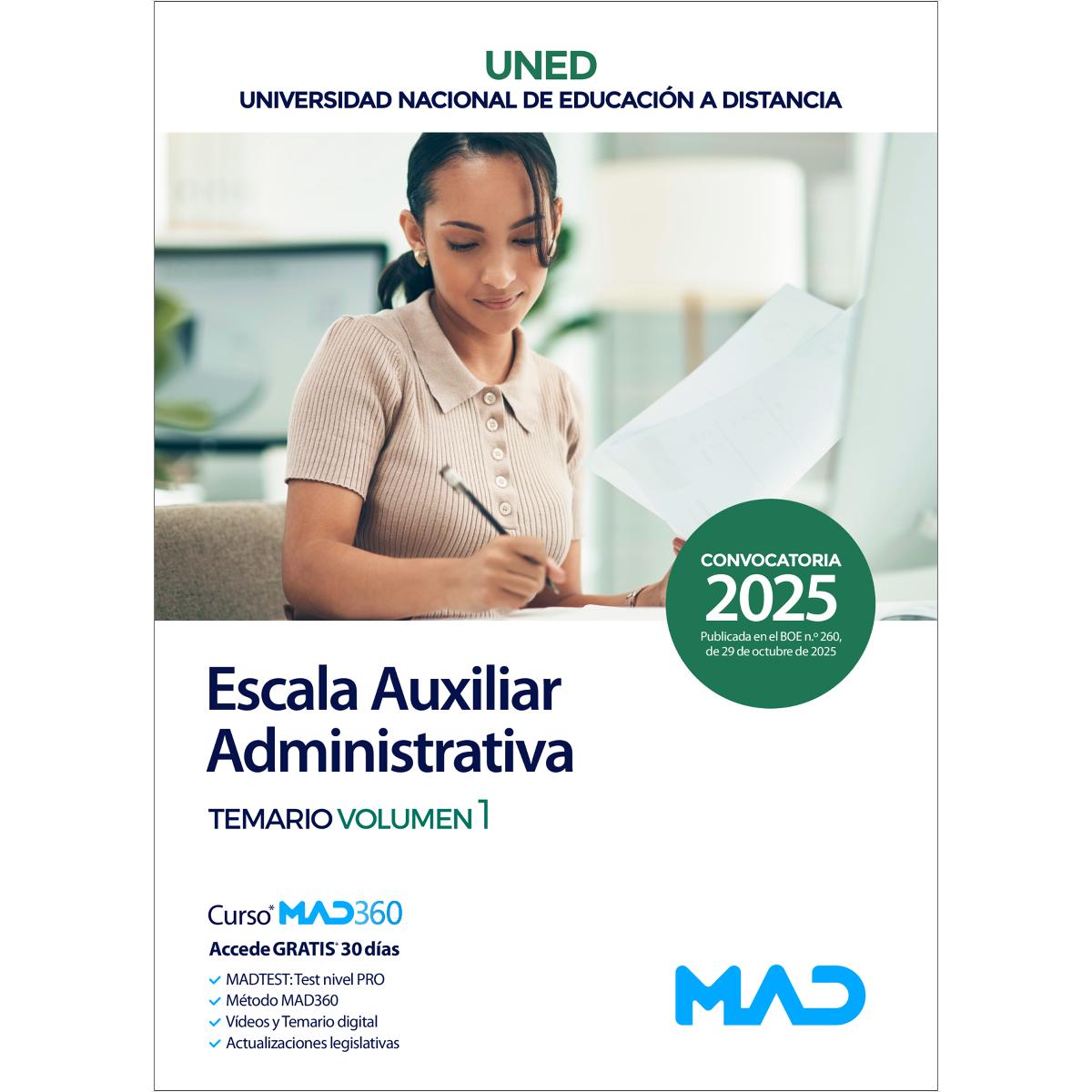 Escala auxiliar administrativa.Temariovolumen 1