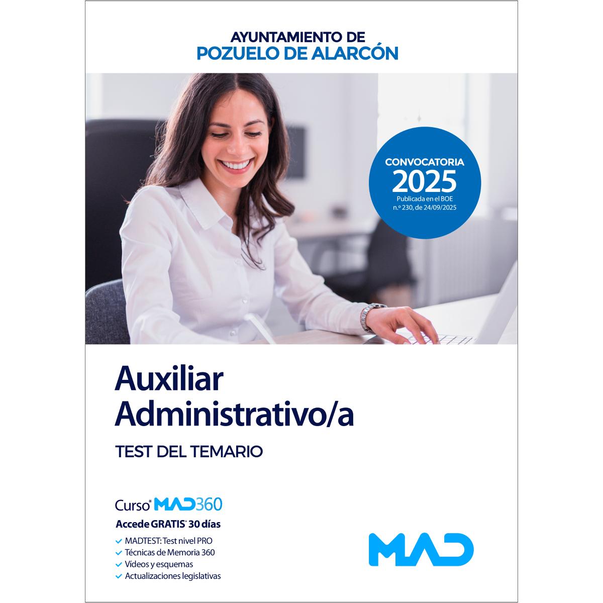 Auxiliar administrativo-a.Test del temario.Ayunt