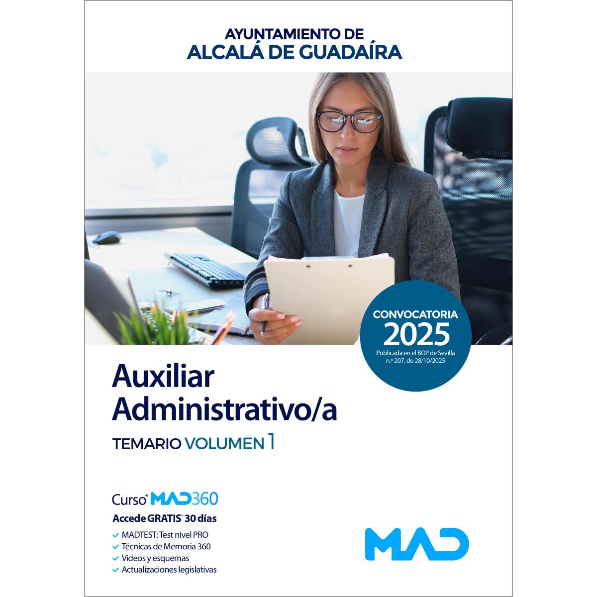 Auxiliar administrativo-a.Temario volumen 1.Ayun